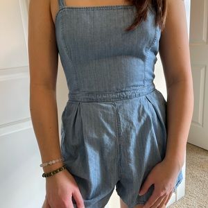 Open-back romper